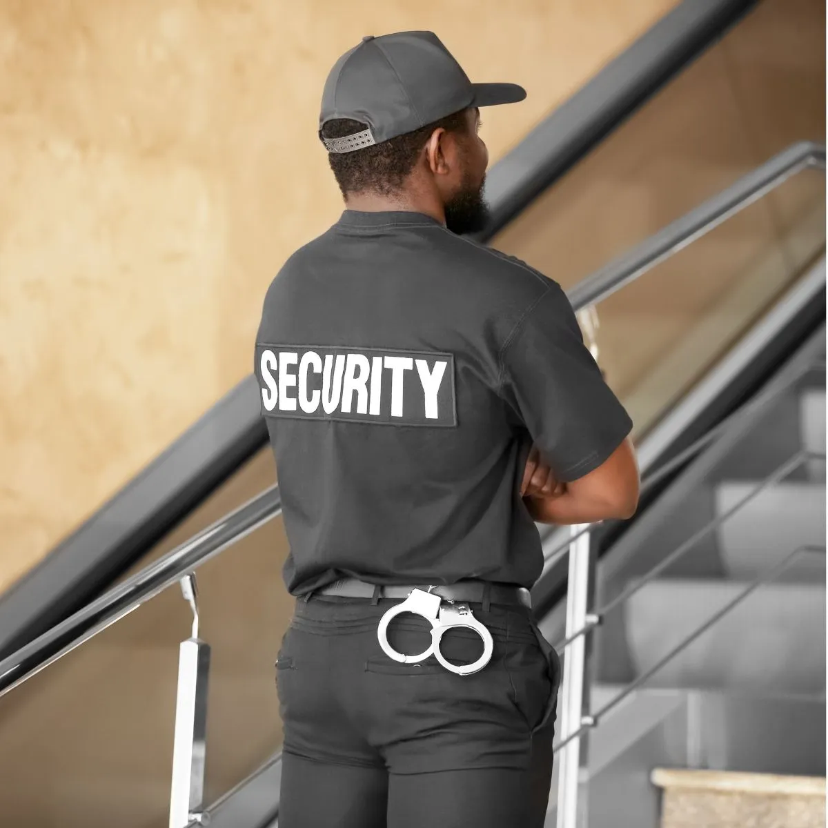 Agent de sécurité en formation.