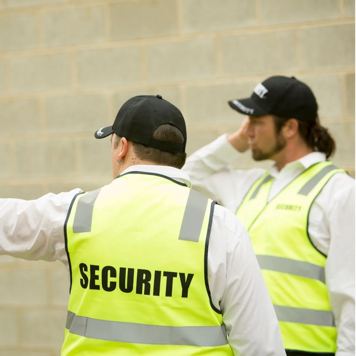 Agent de sécurité en ronde sur site industriel : Agent de sécurité privée en mission de surveillance sur site Agent de sécurité privée en mission de surveillance sur site
