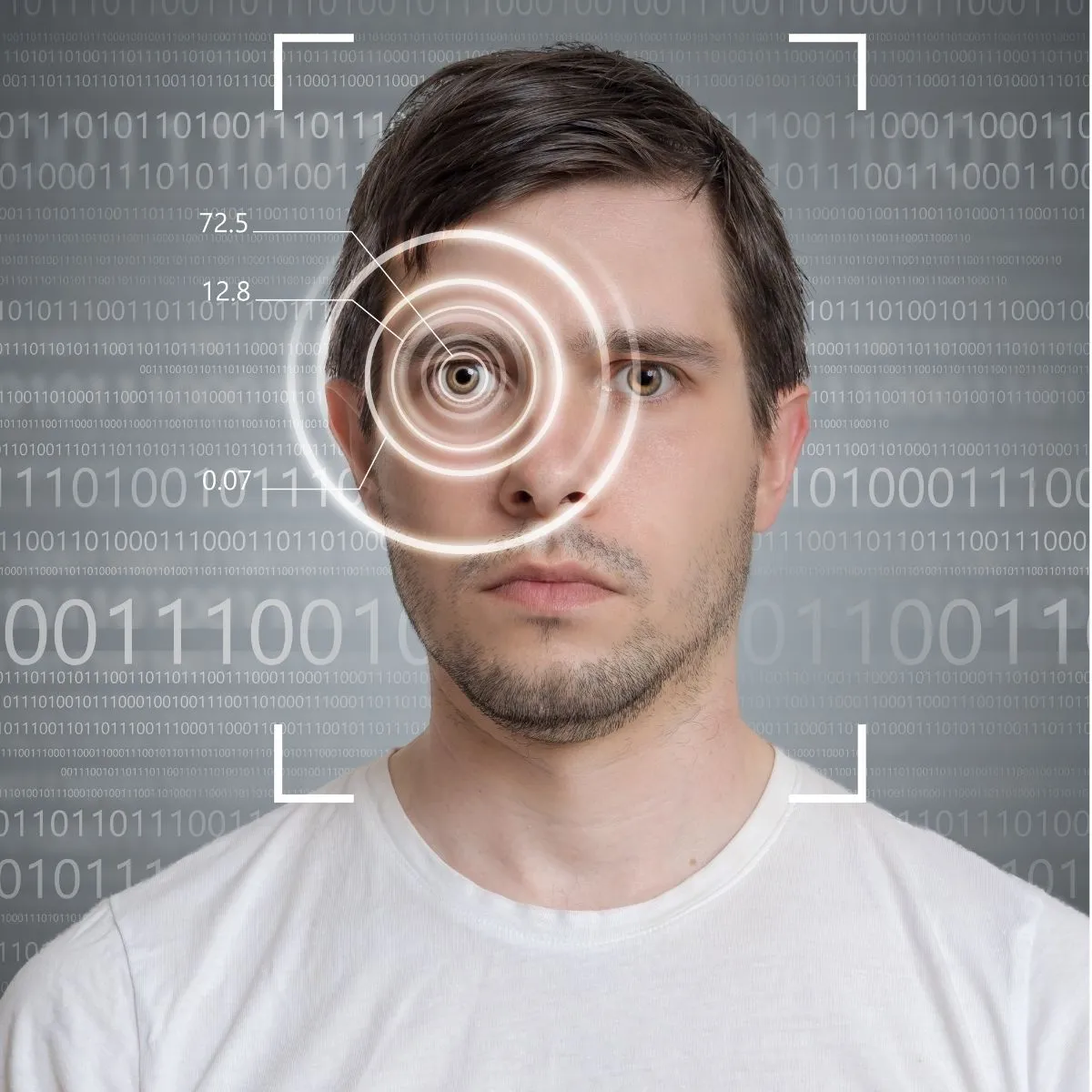 Représentation numérique de la vérification de l’identité.