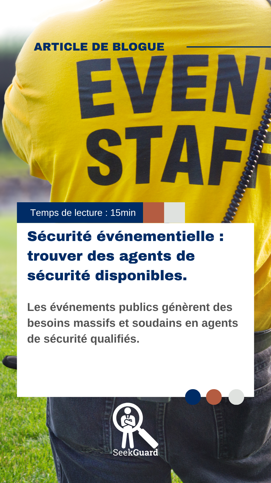 Sécurité événementielle : trouver des agents de sécurité disponibles.