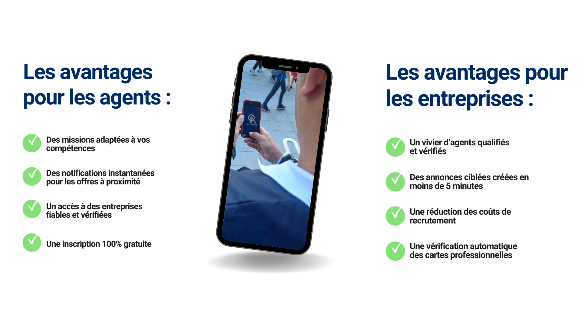 Seekguard votre partenaire de recrutement en sécurité privée. Les avantages de SeekGuard pour les agents et entreprises de recrutement de sécurité privée.